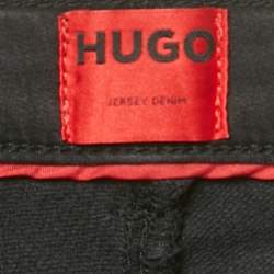Pre Owned Hugo Boss Black Washed Stretch Denim Jeans L Waist 36"