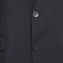 Pre Owned Hugo Boss Navy Blue Wool Regular Fit Blazer L