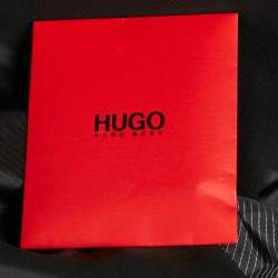 Pre Owned Hugo Boss Black Wool Single Breasted Suit XL