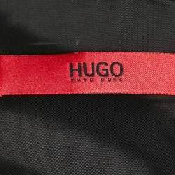Pre Owned Hugo Boss Black Wool Single Breasted Suit XL