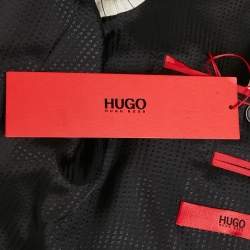 Pre Owned Hugo Boss Grey Pin Striped Wool Aeron1/Hamen1 Suit XL