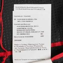 Pre Owned Hugo Boss Grey Pin Striped Wool Aeron1/Hamen1 Suit XL