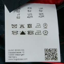 Pre Owned Hugo Boss Navy Blue Wool Single Breasted Aeron 1/ Hamen1 Suit XL