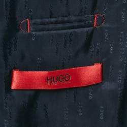 Pre Owned Hugo Boss Navy Blue Wool Single Breasted Aeron 1/ Hamen1 Suit XL