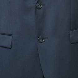 Pre Owned Hugo Boss Navy Blue Wool Single Breasted Aeron 1/ Hamen1 Suit XL