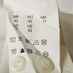 Pre Owned Hugo Boss White Cotton Extra Slim Fit Erondo Shirt XXL