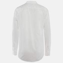 Pre Owned Hugo Boss White Cotton Extra Slim Fit Erondo Shirt XXL