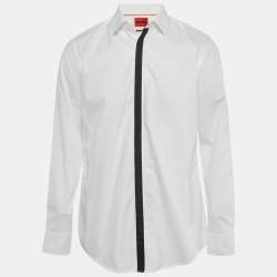 Pre Owned Hugo Boss White Cotton Slim Fit Keidi Shirt XL