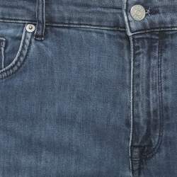 مملوكة مسبقًا Boss by Hugo Boss Dark Blue Denim Maine Regular Fit Jeans L