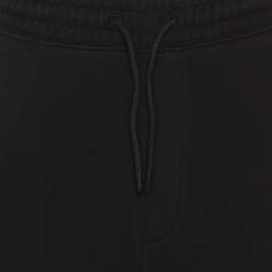 Pre Owned Hugo Boss Black Jersey Logo Embroidered Jogger Pants XL