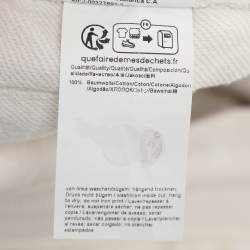 Pre Owned Hugo Boss Cream Jersey Logo Print Drawstring Jogger Pants XL