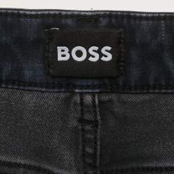 Pre Owned بنطلون بوس باي هوغو بوس دينم أزرق ماين عادي مقاس كبير