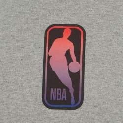 Pre Owned Hugo Boss Grey x NBA Grey Applique Jersey T-Shirt M