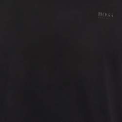 Pre Owned Boss by Hugo Boss Black Logo Graphic Jersey Tiburt T-Shirt XL