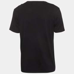 Pre Owned Boss by Hugo Boss Black Logo Graphic Jersey Tiburt T-Shirt XL