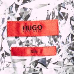 Hugo by Hugo Boss Abstract Printed Cotton Button Front Slim Fit Shirt M