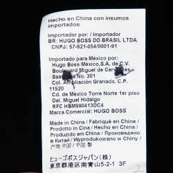 Pre Owned Hugo by Hugo Boss Navy Blue Cotton Slim Fit Shirt M 