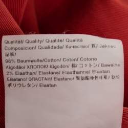 Pre Owned Hugo Boss Red Cotton Slim Fit Jeans L Waist 33"