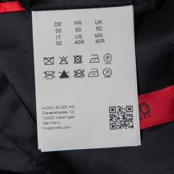 Pre Owned Hugo by Hugo Boss Dark Blue Velvet Extra Slim Single-Breasted Blazer L