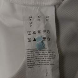 Hugo Boss White Cotton Logo Tape Trimmed Joggers S
