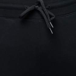 Hugo Boss Black Cotton Logo Embroidered Joggers S