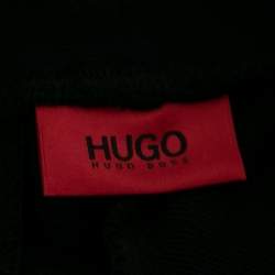 Hugo Boss Black Cotton Logo Embroidered Joggers S