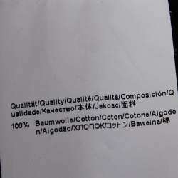 Pre Owned Hugo Boss Black Cotton Dellagio Zip Up Hooded Jacket M