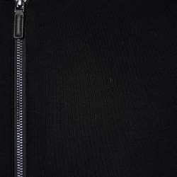 Pre Owned Hugo Boss Black Cotton Dellagio Zip Up Hooded Jacket M