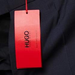 Hugo Boss Navy Blue Wool Single-Breasted Suit XL