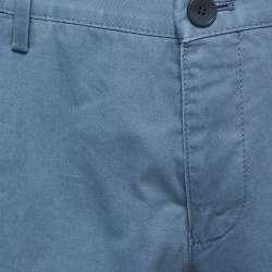 Hugo Boss Slate Blue Cotton Trousers L