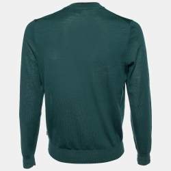Boss Hugo Boss Green Virgin Wool Nappi P Sweater L