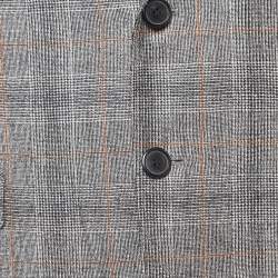 Hugo Boss Grey Glen Check Wool Single Breasted Marzotto Suit XL