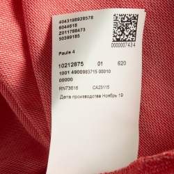 Hugo Boss Pink Pima Cotton Polo T-Shirt L