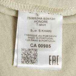 مملوكة مسبقًا Isabel Marant Khaki Ombre Jersey T-Shirt S