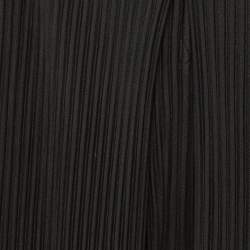 Pre Owned Issey Miyake Homme Plisse Black Crepe Pleated Wide Leg Trousers M