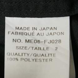 Issey Miyake Men Black Crepe Pintucks Detail Shirt S