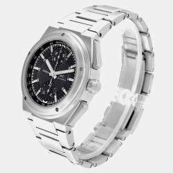 IWC Black Stainless Steel Ingenieur IW372501 Automatic Men's Wristwatch 42.5 mm