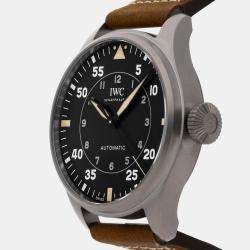 IWC Black Titanium Big Pilot's IW3297-01 Automatic Men's Wristwatch 43 mm