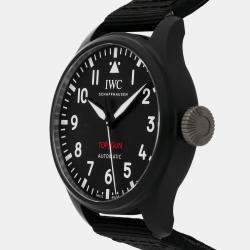 IWC Black Ceramic Big Pilot's IW3298-01 Automatic Men's Wristwatch 43 mm