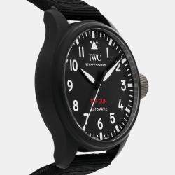 IWC Black Ceramic Big Pilot's IW3298-01 Automatic Men's Wristwatch 43 mm