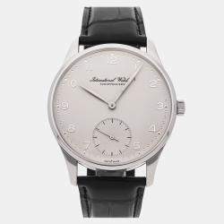 IWC Silver Platinum Portugieser IW5441-06 Manual Winding Men's Wristwatch 42 mm