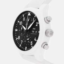 Pre Owned ساعة طيار كرونوغراف طوب غون إيديشن "ليك تاهو" IW3891-05 مقاس 44.5 مم مستعملة IWC