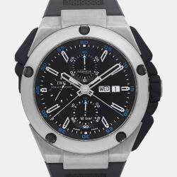 IWC Black Titanium Ingenieur Double chronograph IW386503 Automatic Men's Wristwatch 45mm