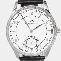 IWC Schaffhausen Platinum Limited Edition 69/500 Portuguese Handwinding IW5445-05 Men's Wristwatch 44 mm