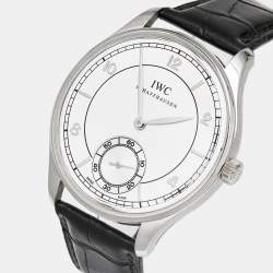 IWC Schaffhausen Platinum Limited Edition 69/500 Portuguese Handwinding IW5445-05 Men's Wristwatch 44 mm