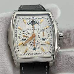 IWC Silver Stainless Steel Da Vinci IW376207 Automatic Men's Wristwatch 43 mm