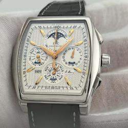 IWC Silver Stainless Steel Da Vinci IW376207 Automatic Men's Wristwatch 43 mm