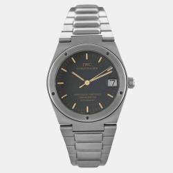 IWC Black Stainless Steel Ingenieur IW352102 Automatic Men's Wristwatch 32mm