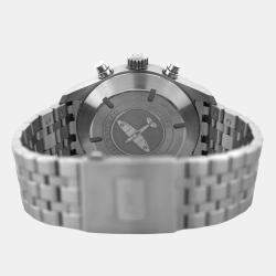 IWC Black Stainless Steel Spitfire Pilot IW387804 Automatic Men's Wristwatch 43 mm
