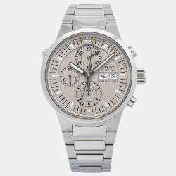 IWC Silver Stainless Steel GST IW371508 Automatic Men's Wristwatch 43mm